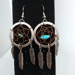 Dream catcher earrings